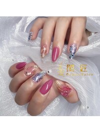 蝶々ネイル