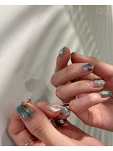 アオ 渋谷(ao.)/水色ネイル