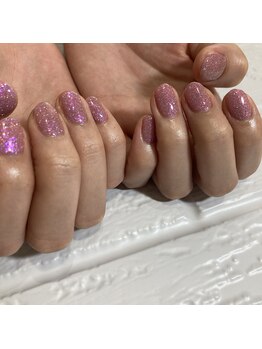 カルフールノア 綾瀬店(carrefour Noa)/韓国風グリッターネイル