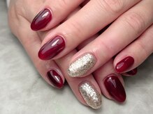 ブリスフルハピネス(Blissful happiness)/2色シンプルデザインネイル