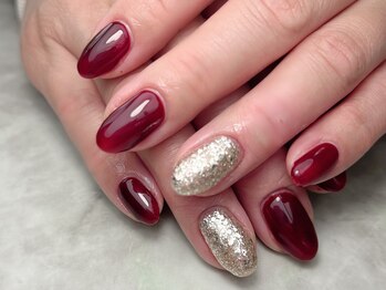 ブリスフルハピネス(Blissful happiness)/2色シンプルデザインネイル