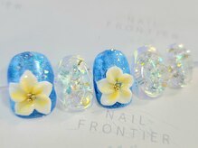 ネイルフロンティア 吉祥寺(NAIL FRONTIER)/F３Dプルメリアキラキラ17980円