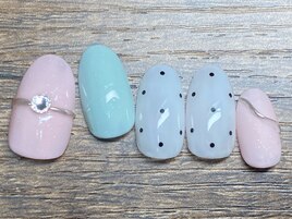 定額S ドット柄　リング