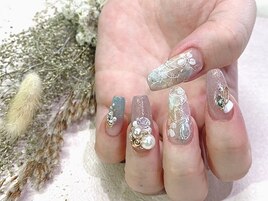 フラワーアートネイル