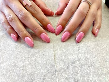 モレリア 心斎橋店(morelia)/ミラーフレンチネイル