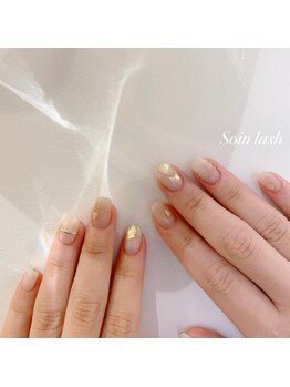 フローラ(flora)/ホワイトニュアンスネイル