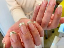 ネイル ミー(nail mee)/ガラスフレンチ/パラジェル