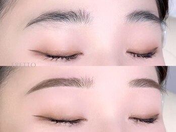 エレット 茗荷谷店(ERETTO)の写真/【眉メイクが苦手な方にも】アイブロウWAX1回¥4500★一人ひとりに合ったデザインをご提案♪垢抜け眉に◎