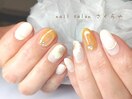 大人の夏のひまわりネイル♪