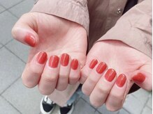 ヌエボ ヘアー ネイル(NuEvo hair Nail)の雰囲気（ワンカラーは色MIXもOK！短いお爪も素敵に【フィルイン施術】）