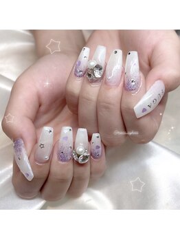 モカ 心斎橋(moca by Lee)/紫推しネイル