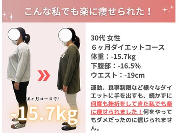 整体院 清架(SEIKA)/30代 ダイエット実績(痩身/整体)