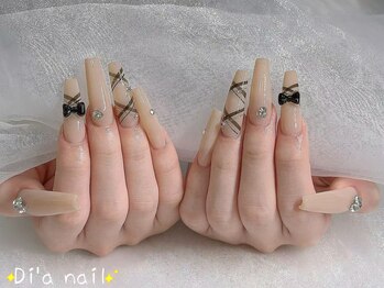 ディアネイルサロン 池袋(Di’a)/長さだし/チェック/シンプル