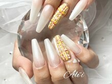 アリィ 国立店(Ali'i)/黄色のツイードネイルポイント♪