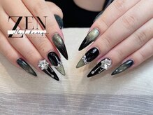 ゼン ネイル デザイン 池袋(ZEN NAIL DESIGN)/長さだしやり放題×つけ放題