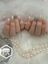 水色ネイル