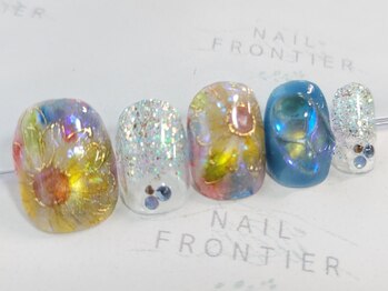 ネイルフロンティア 吉祥寺(NAIL FRONTIER)/Fステンドグラスひまわり14980円
