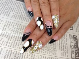 ☆スカルプ+ジェルアートネイル