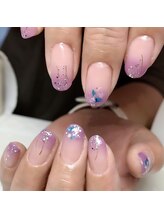 アイリッシュネイル 久屋大通店(Irish Nail)/パープルグラデーションネイル