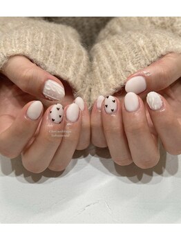 シェリ(Cheri)/ハート×ニットネイル