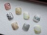 【フット親指アートデザイン/¥7700】他の指ワンカラー仕上げ※他店オフ無料