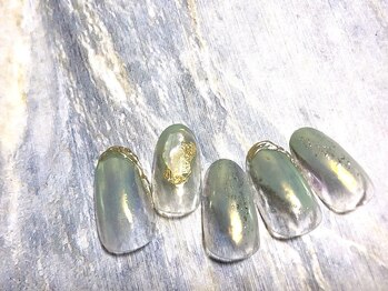 モグネイル(Mogunail)/9月定額B オーロラネイル