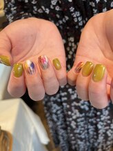 オマモリ ネイル 心斎橋店(omamori nail)/油絵ネイル