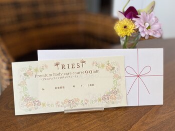 リーズ(RIES)/ギフトカードもございます