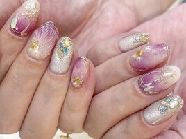 ヤシの木の夏ネイル8800円