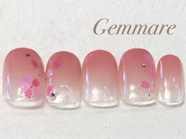 桜グラデーションネイル