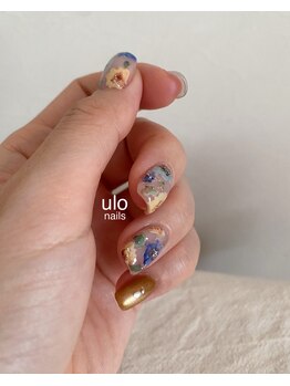 ウロネイルズ(ulo nails)/ふわふわフラワーネイル