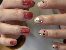 ハートホロ ピンク