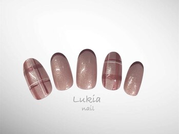 冬おすすめ☆チェックネイル