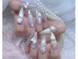マグネットネイル バラ ガーリー