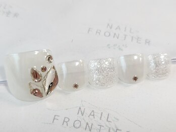 ネイルフロンティア 吉祥寺(NAIL FRONTIER)/Hビジューホワイト5480円～