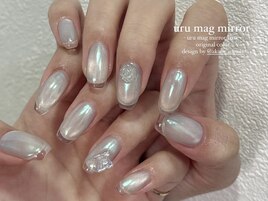 クリアフレンチネイル　akane