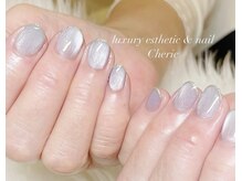 シェリエ(Cherie)/微粒子マグ×ラメフレンチ