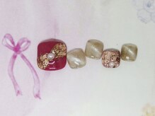 ネイルライフ(NailLife)/ホログラムリボン　フット定額