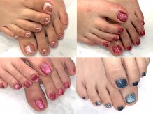 アトリエ エテ バイ レガリアミヤキタドオリ(atelier ete by Regalia miyakitadori)の雰囲気（大人気フットネイル☆*ミラー/ラメ/フラッシュ/マグネット）