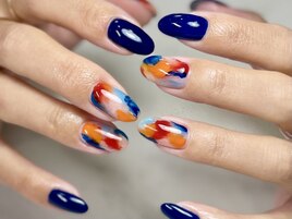 ネイビーネイル銀座フィルイン