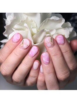 天然石風ネイル