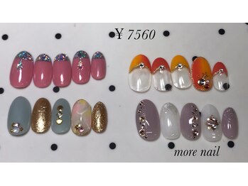 モアネイル(more nail)/7月定額デザイン ￥7560
