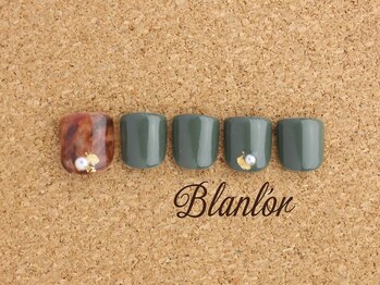 ネイルサロン ブランロール 三軒茶屋店(Blanl'or)/Foot　オシャレべっ甲ネイル