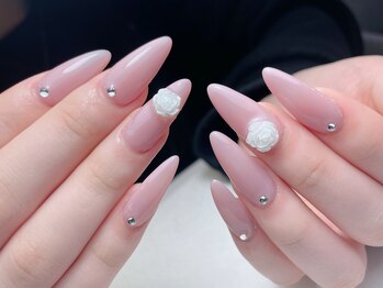 メオネイル(MEO NAIL)/チップ長出しワンカラーxパーツ