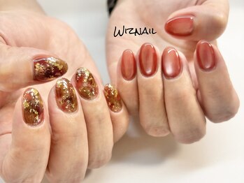 ウィズネイル(Wiznail)の写真/美フォルムが叶う定額ネイルはシンプル派にも。アシンメトリーで個性を楽しむのも◎！