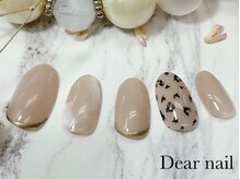 ディア ネイル(Dear nail)/シンプルレオパード