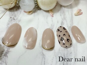 ディア ネイル(Dear nail)/シンプルレオパード