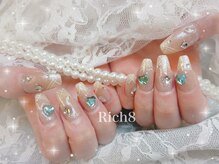 ネイルアンドまつげエクステ リッチエイト 原宿店(Rich8)/ラインデザインネイル