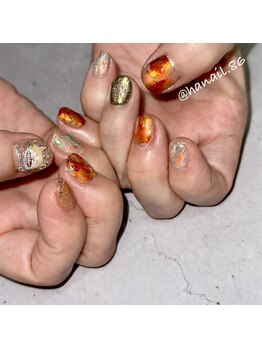 エムネイル(Ｍ)/haruka nail × 猫ネイル