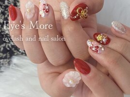 和装フラワーネイル